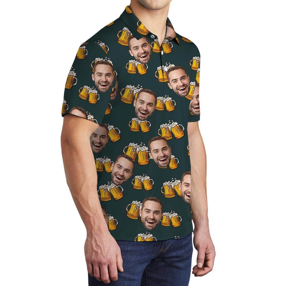 Beer 8- Men polo side