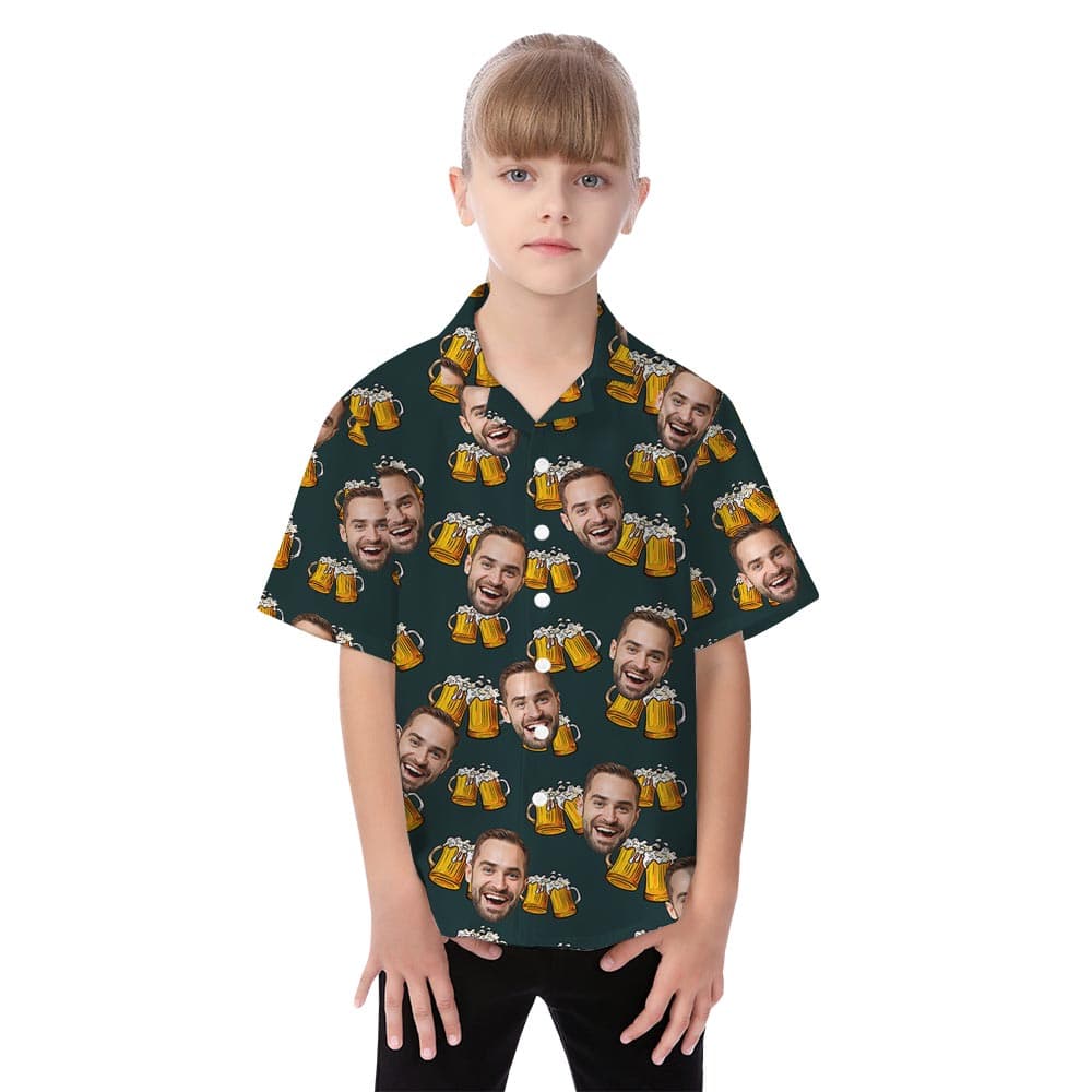 Beer girl hawaiian shirt