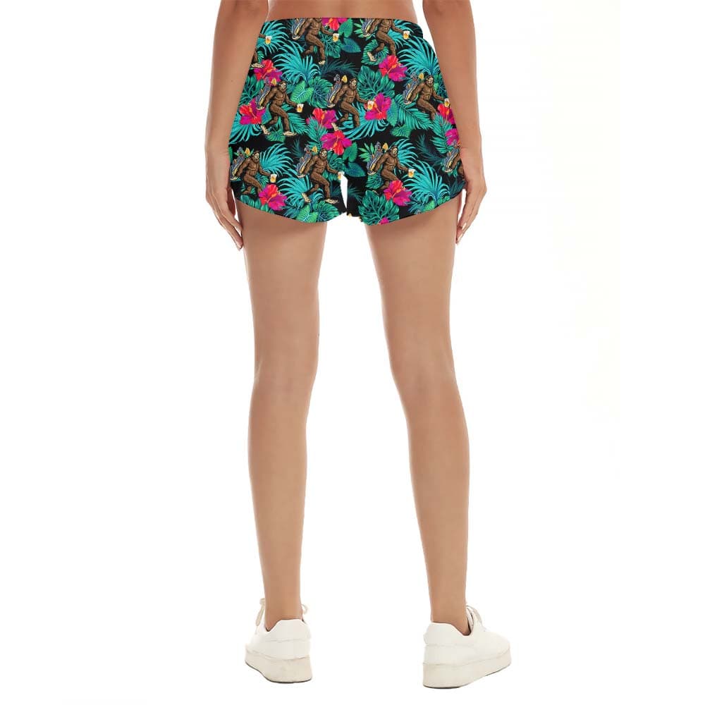 Bigfoot Golfing Beer Women’s Shorts4