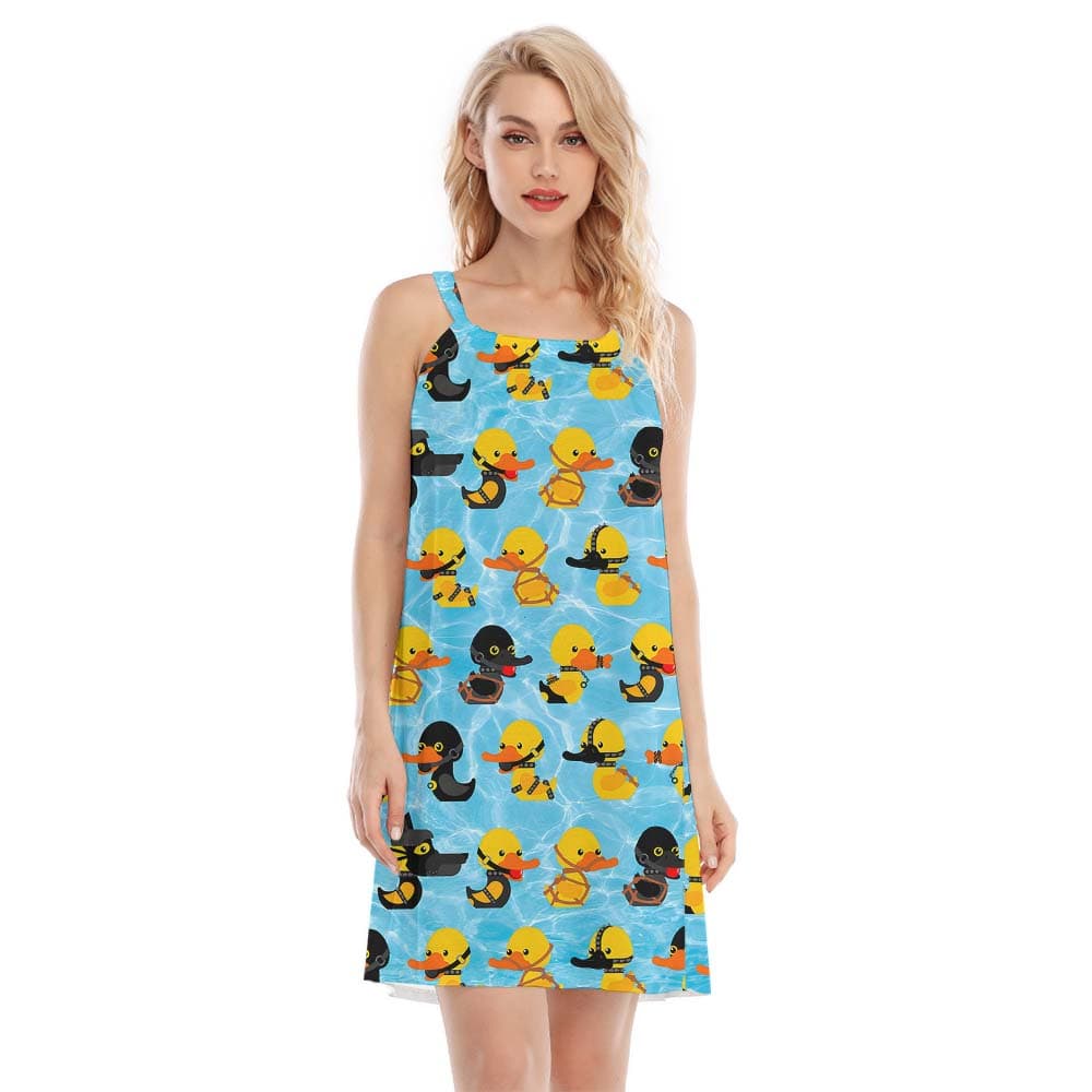 Blue Rubber Ducky Cami Dress1