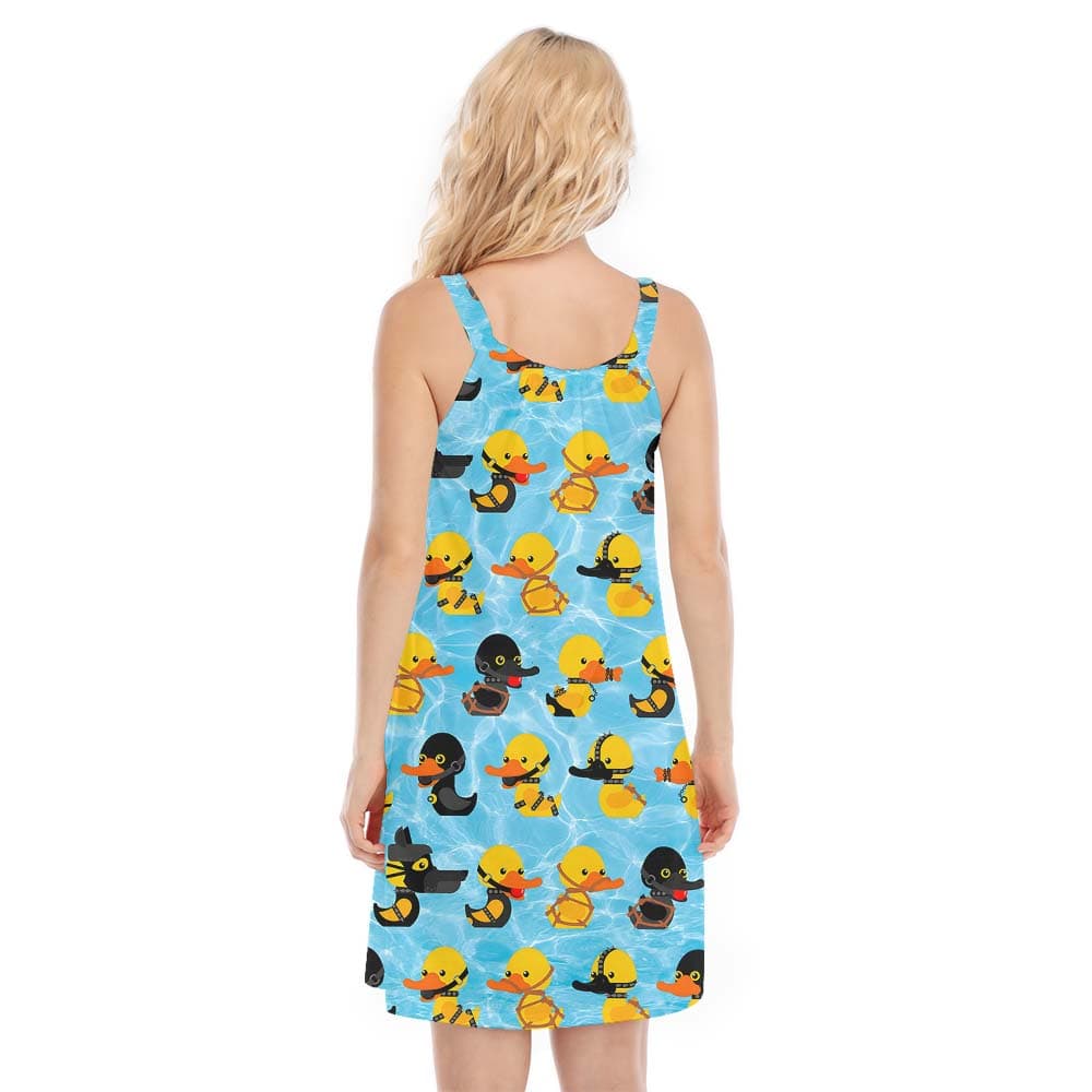 Blue Rubber Ducky Cami Dress2