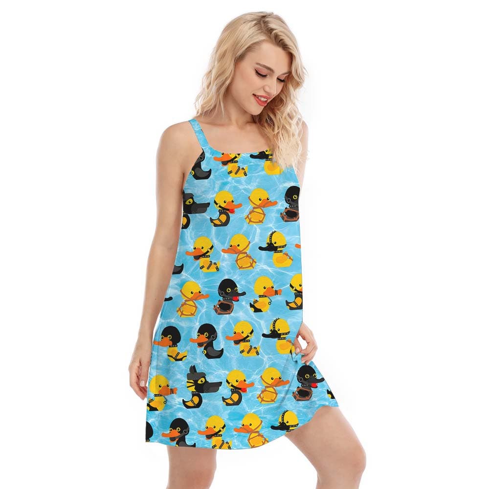 Blue Rubber Ducky Cami Dress3