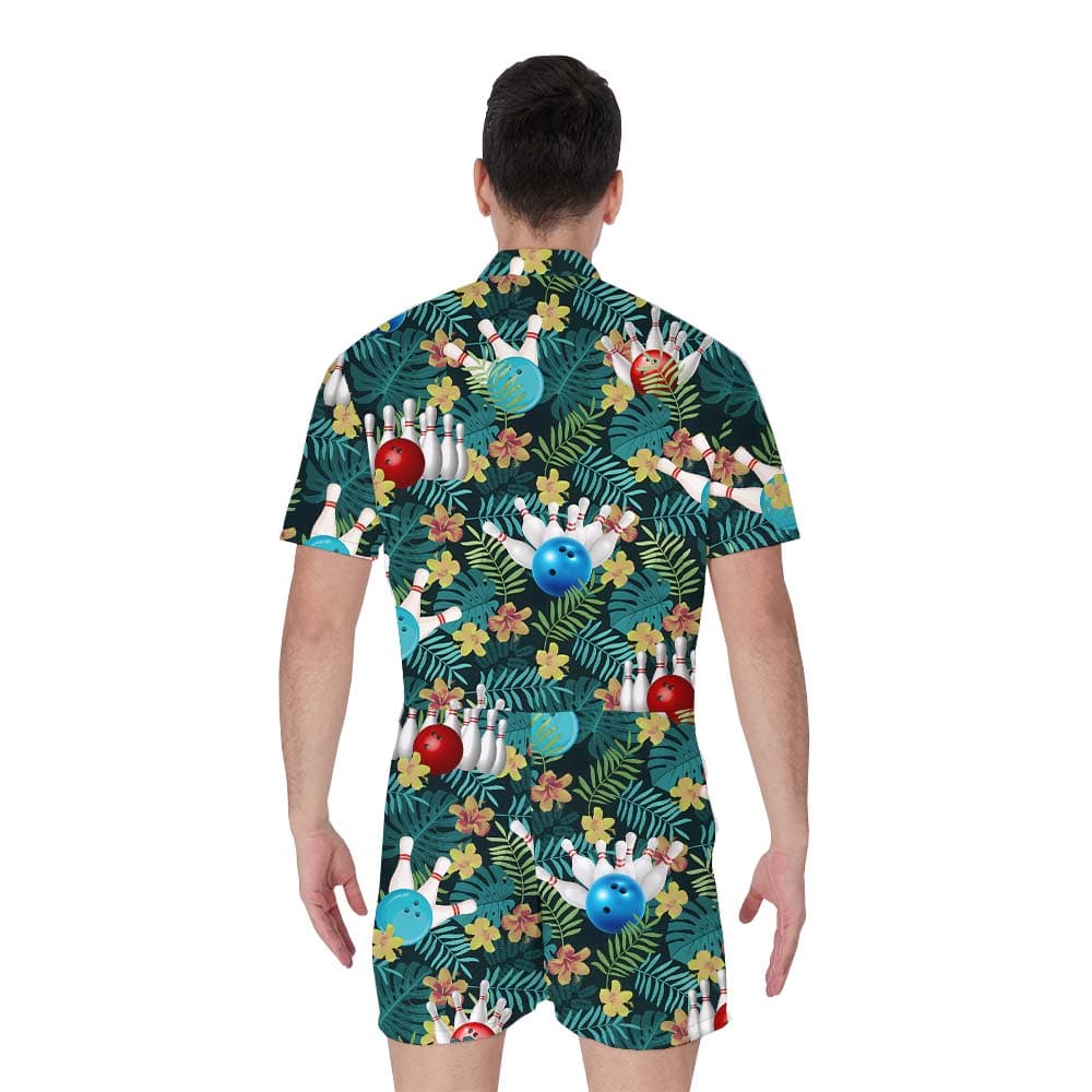 Bowling Floral Romper For Male2