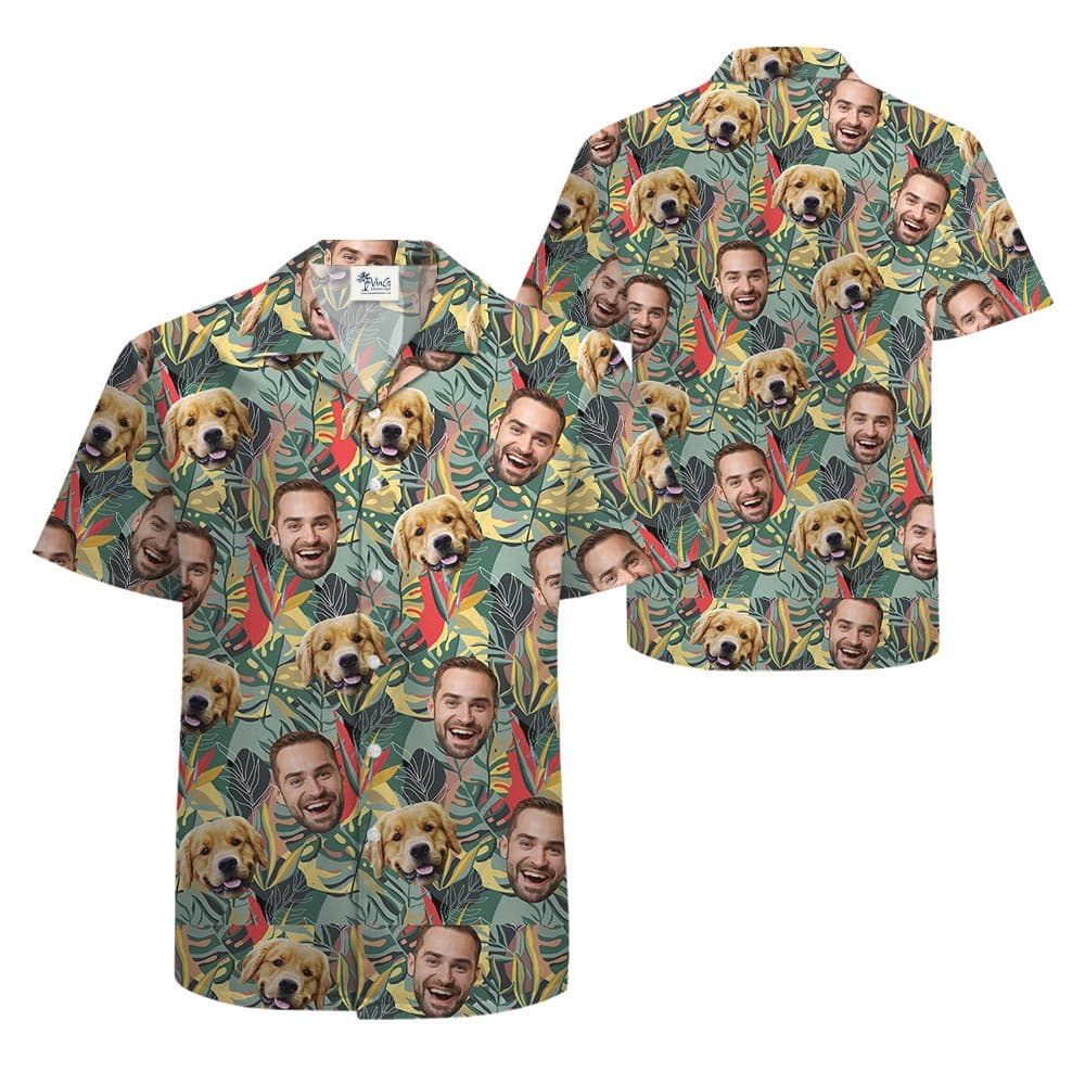 Custom 2- Hawaiian shirt_front back