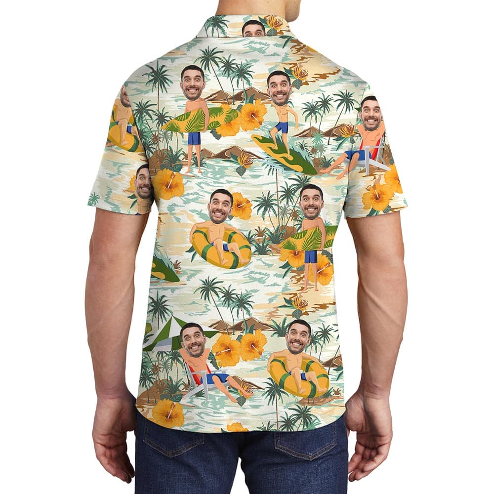 Custom 7- Men polo Back
