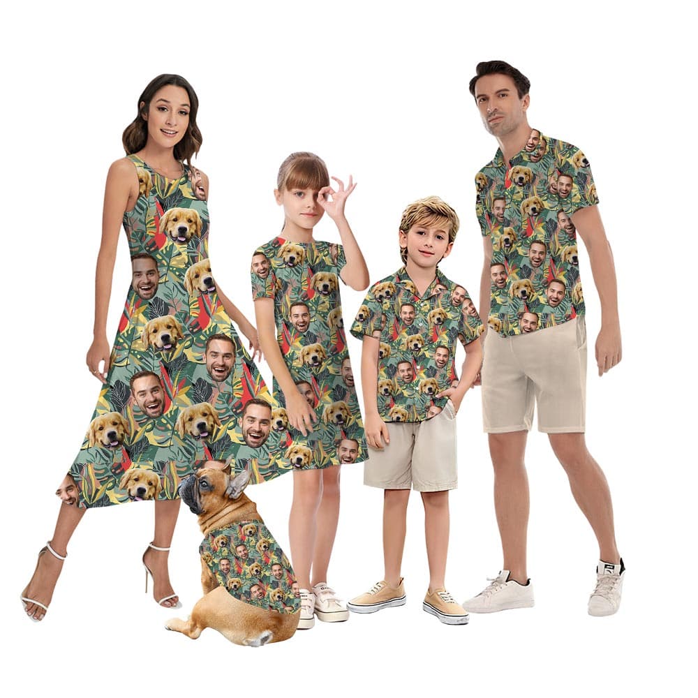 Custom Tropical Family Matching Summer Outfits