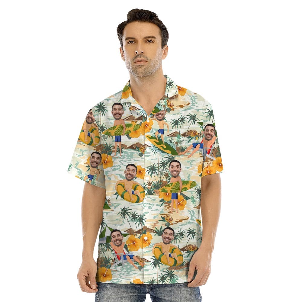 Custom man hawaiian shirt