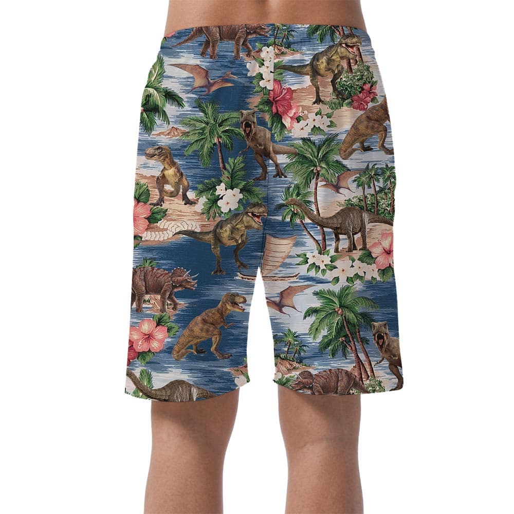 Dinosaur11- Men’s shorts_back
