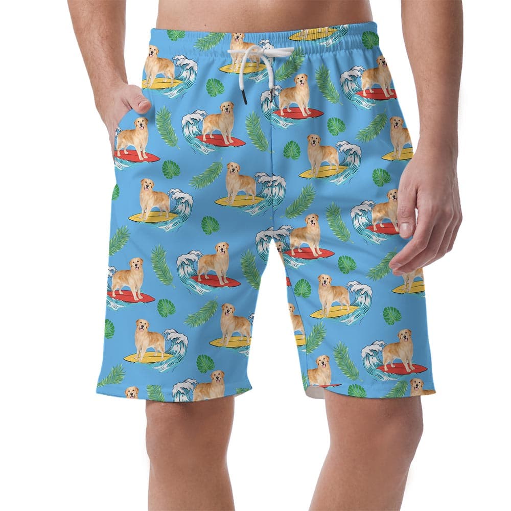 Men's Hawaiian Shorts Aloha Dog Print