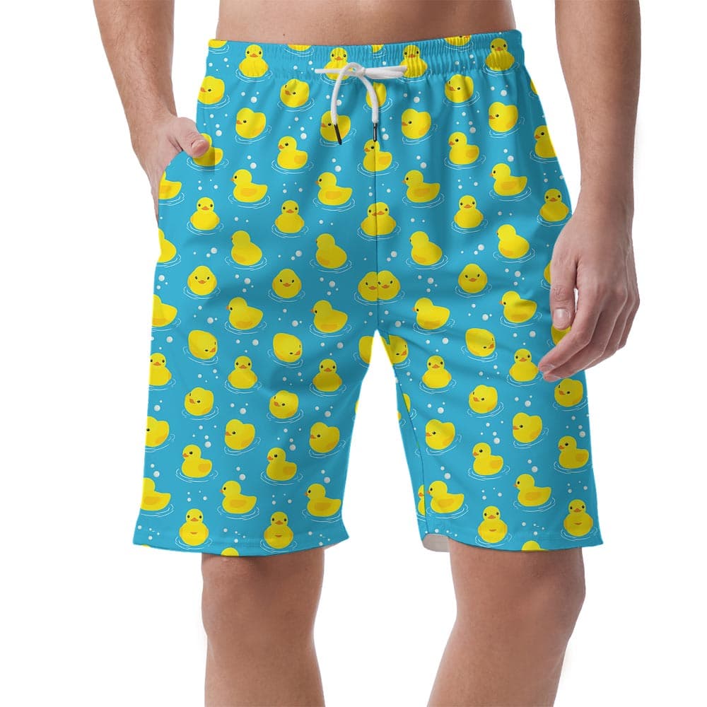 Duck Hawaiian Shorts Men For Summer Vacation