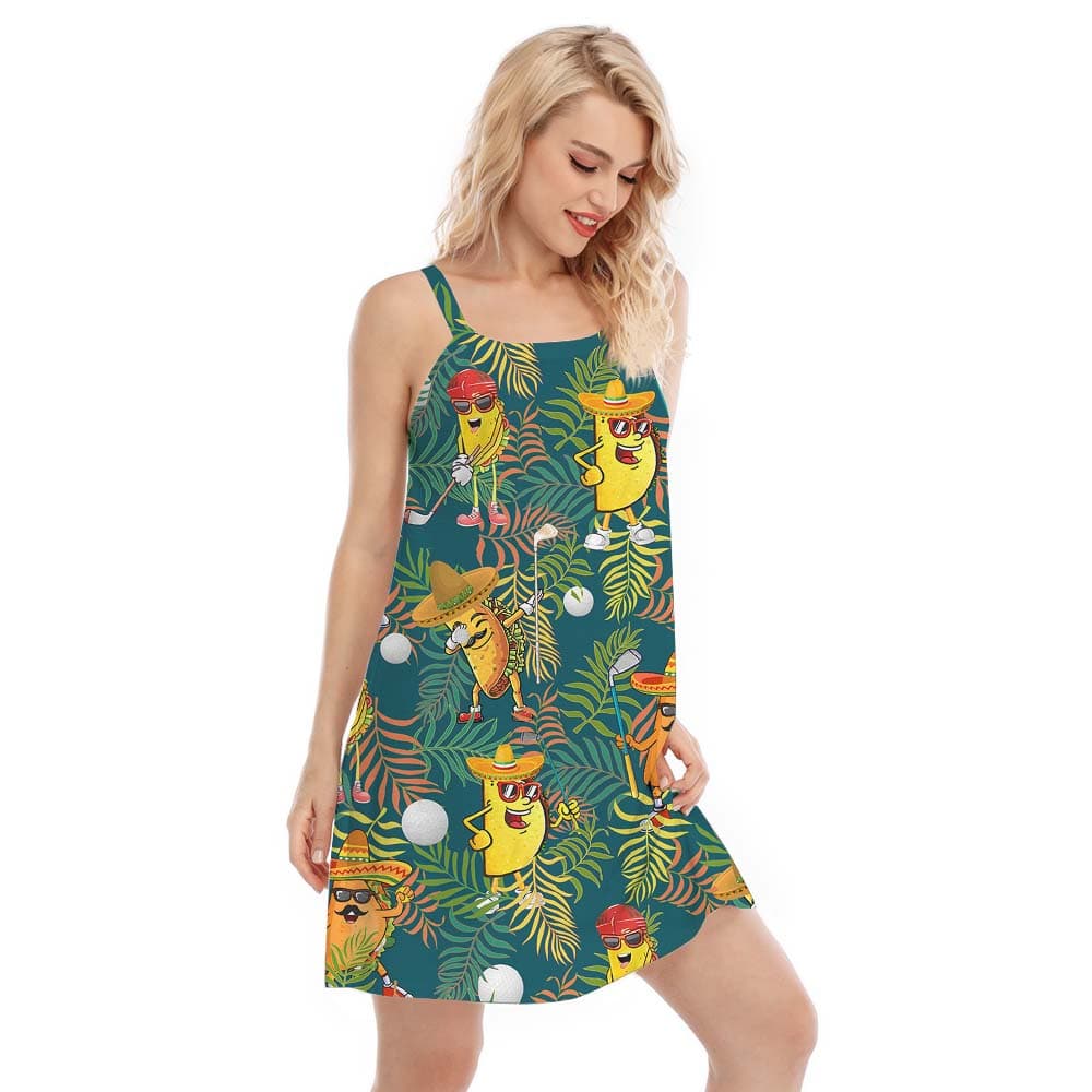 Golf Taco Fiesta Women’s Cami Dress2