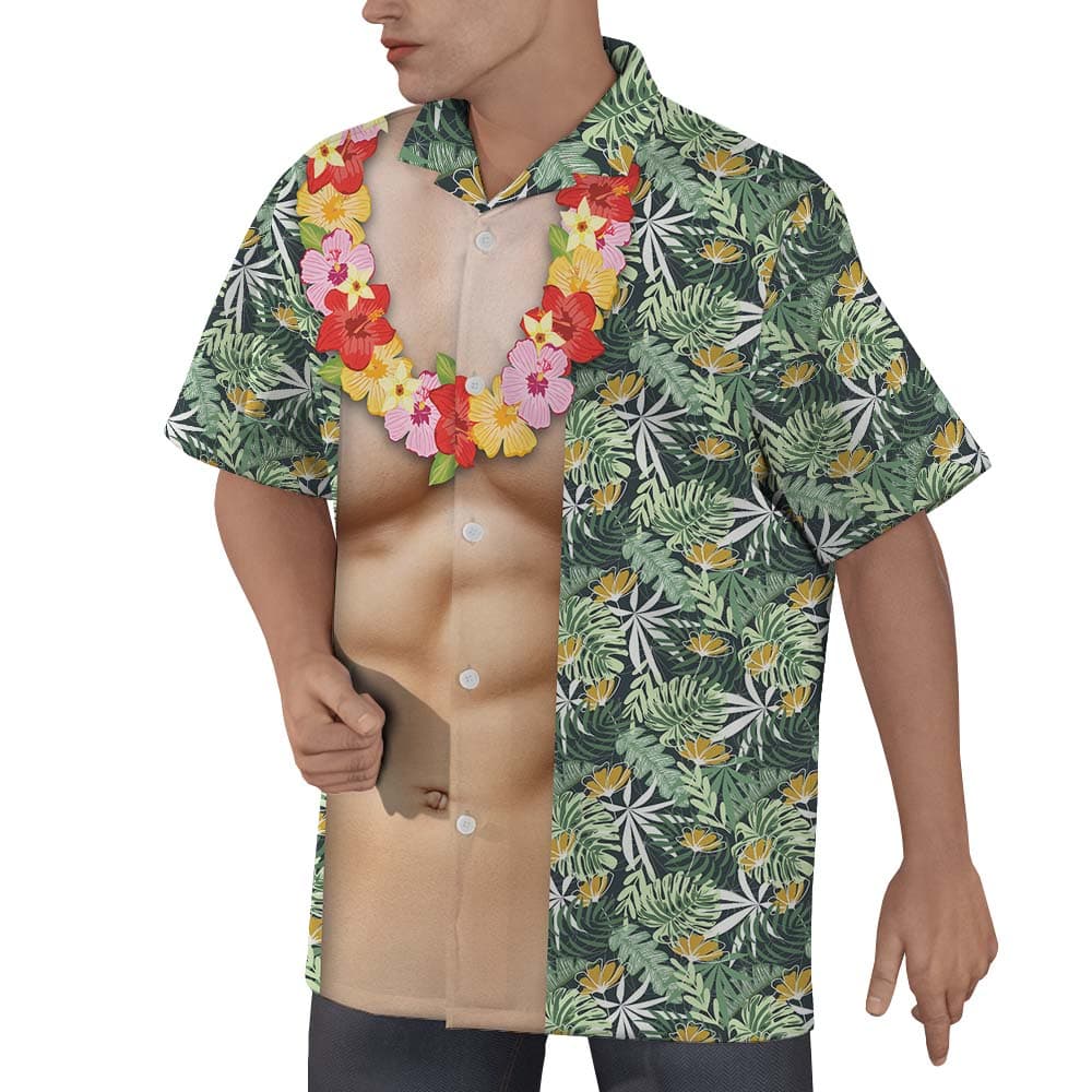 Hawaiian Body Men’s Button Up Shirt4