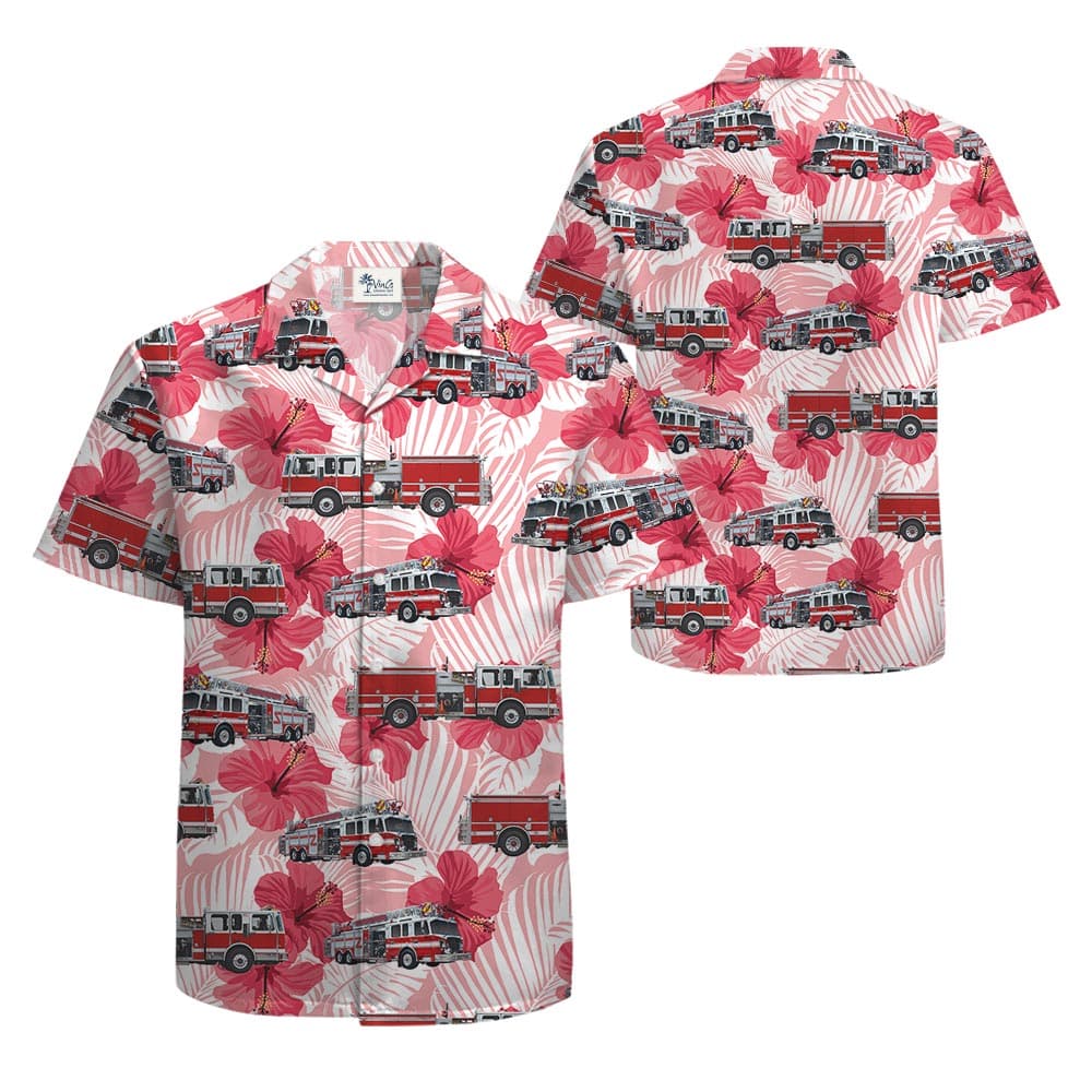 Hibiscus 2- Hawaiian shirt_front back