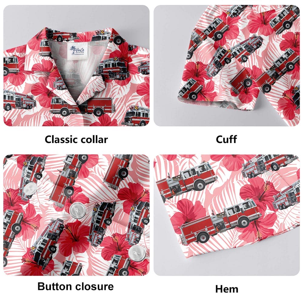 Hibiscus 5- Hawaiian shirt details