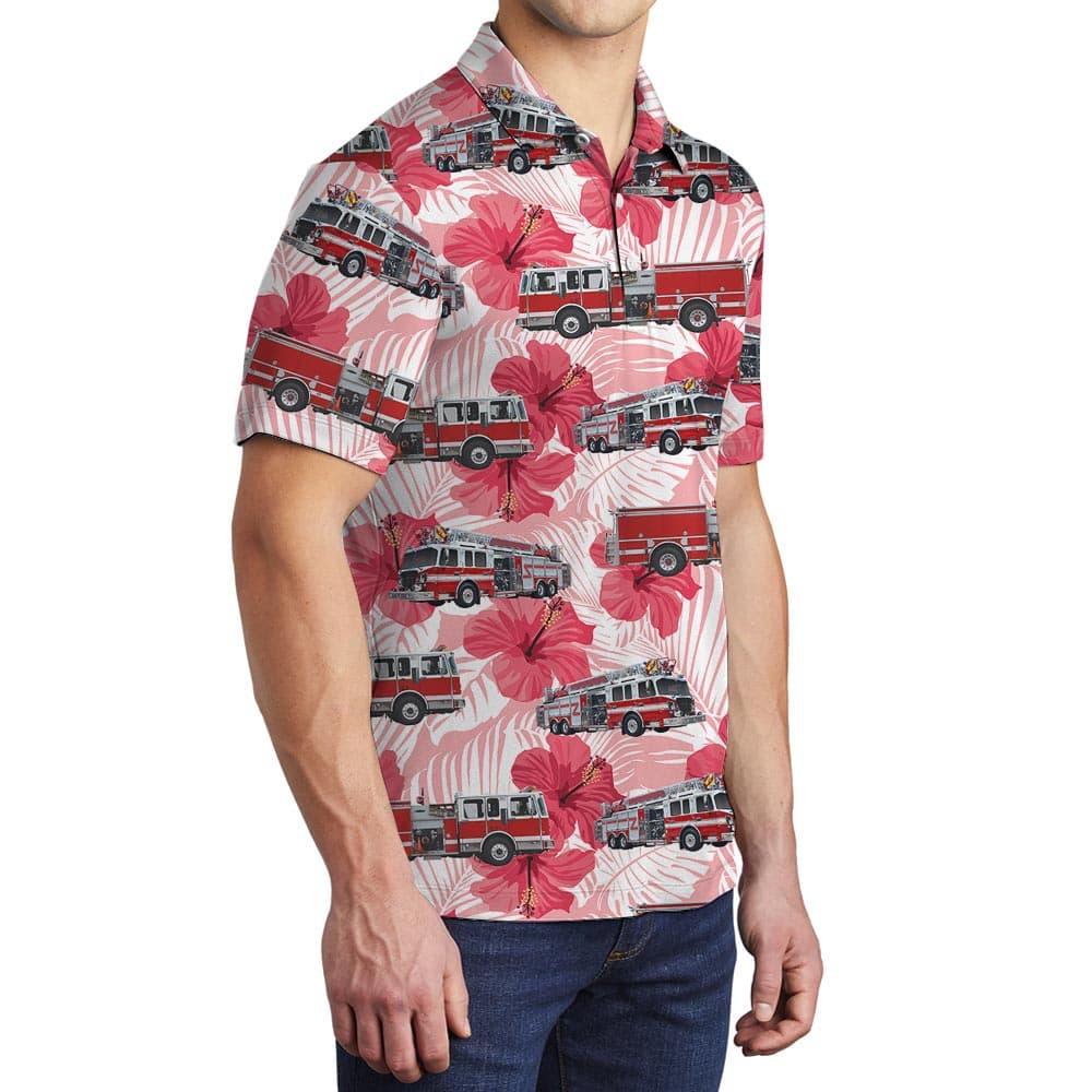 Hibiscus 8- Men polo side