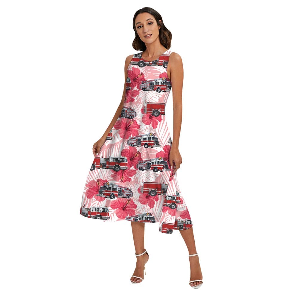 Hibiscus woman dress