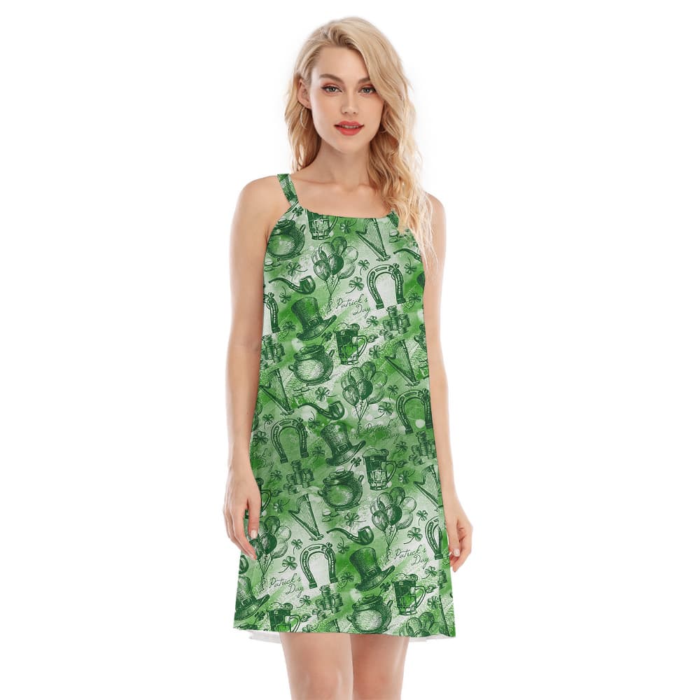 Irish St Paddy Hawaiian Cami Dress1