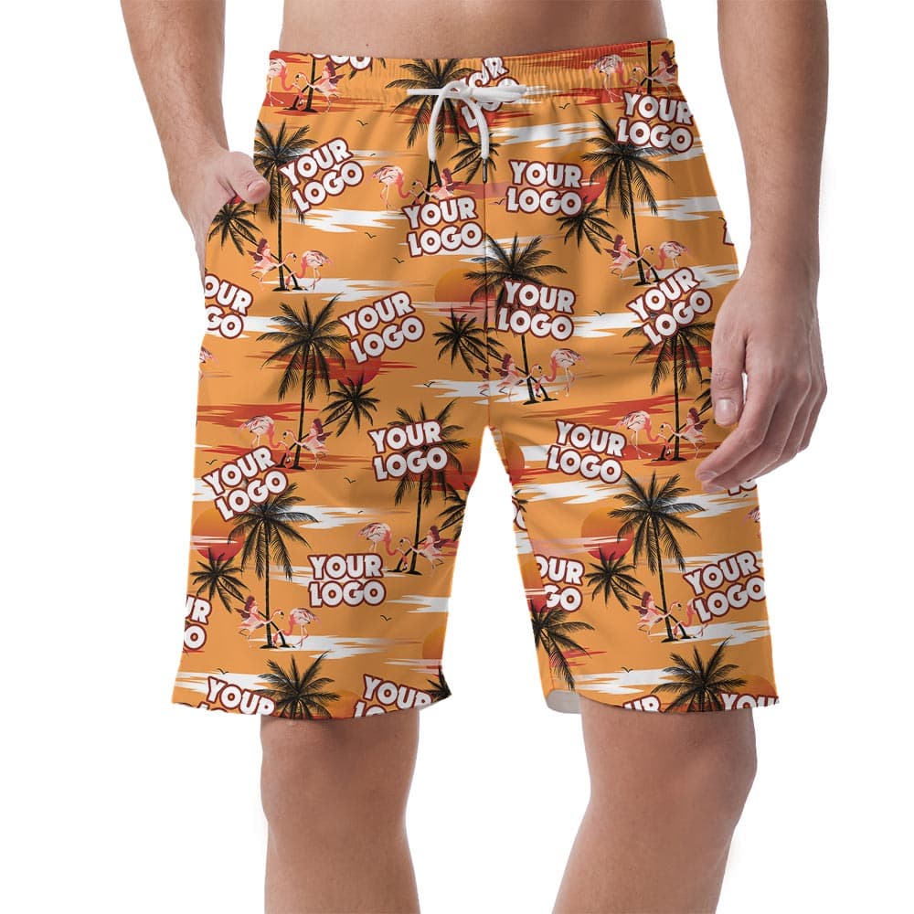 Custom Logo Company Hawaiian Shorts Men