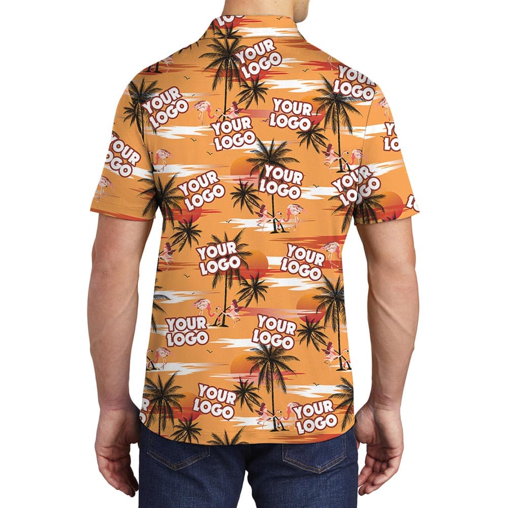 Logo 7- Men polo Back