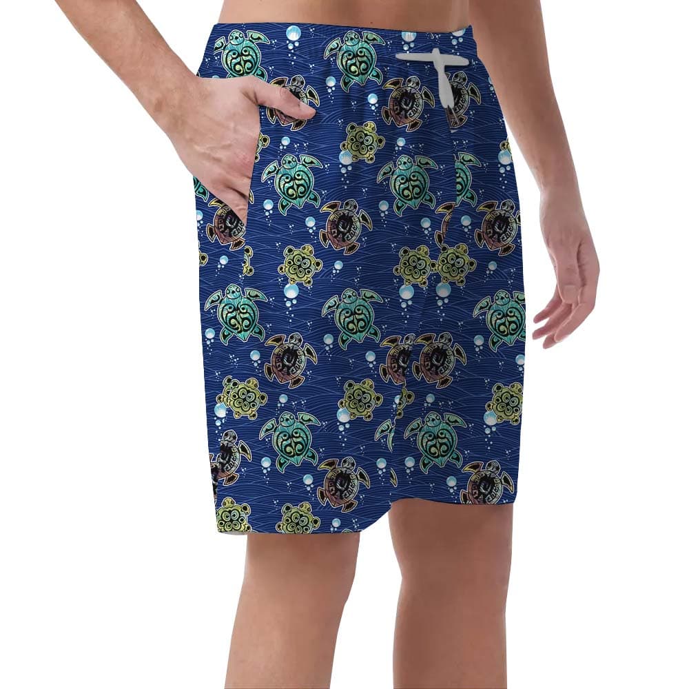Men’s Turtle Navy Beach Swim Trunks3