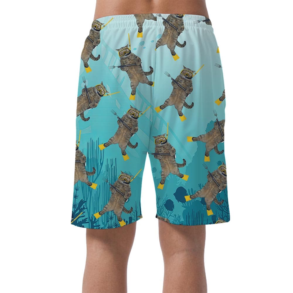 Meow 11- Men’s shorts_back