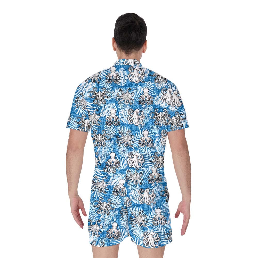 Octopus Blue Men’s Romper2