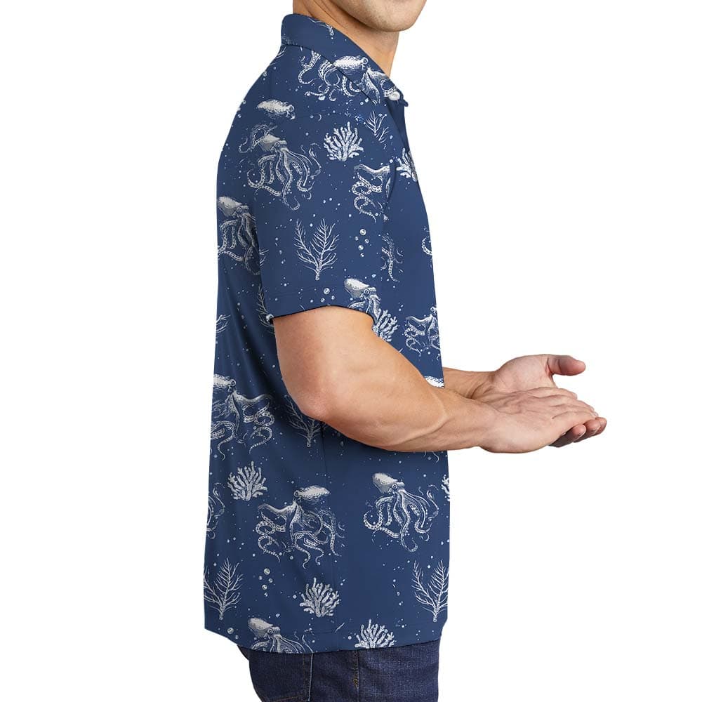 Octopus Men’s Golf Polo Shirts4