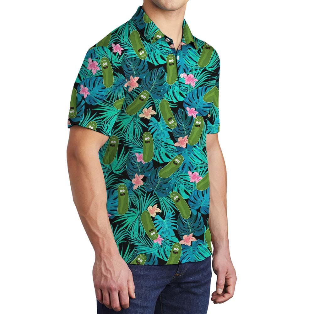 Pickle Tropical Men’s Polo Shirt 3