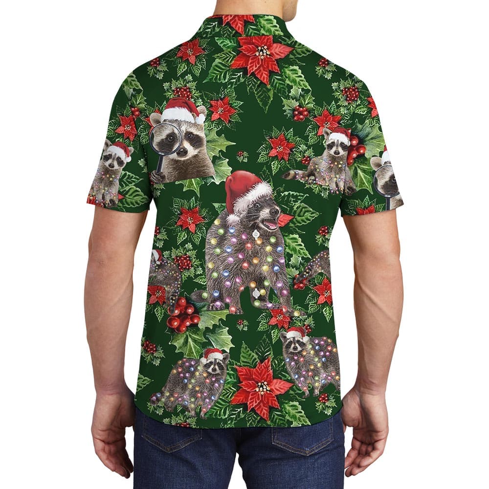 Raccoon 7- Men polo Back