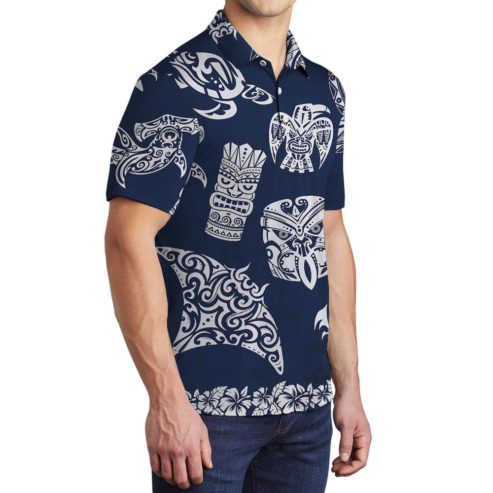 Tiki 8- Men polo side