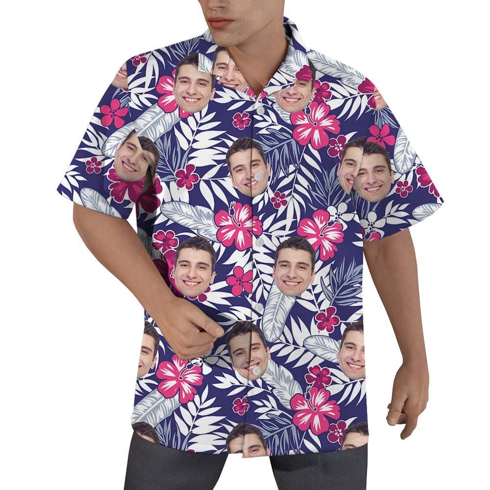 Custom Face Hawaiian Tropical Shirt Men