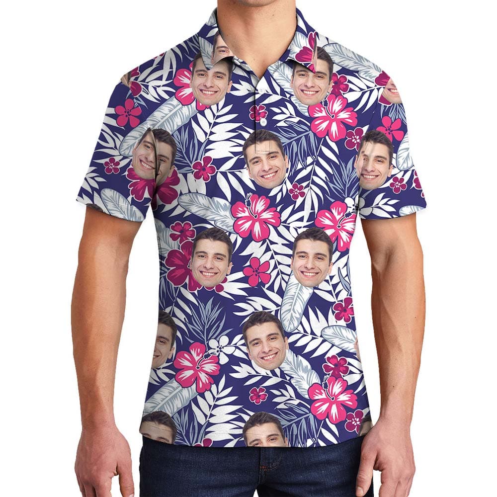 Custom Face Hawaiian Tropical Shirt Men