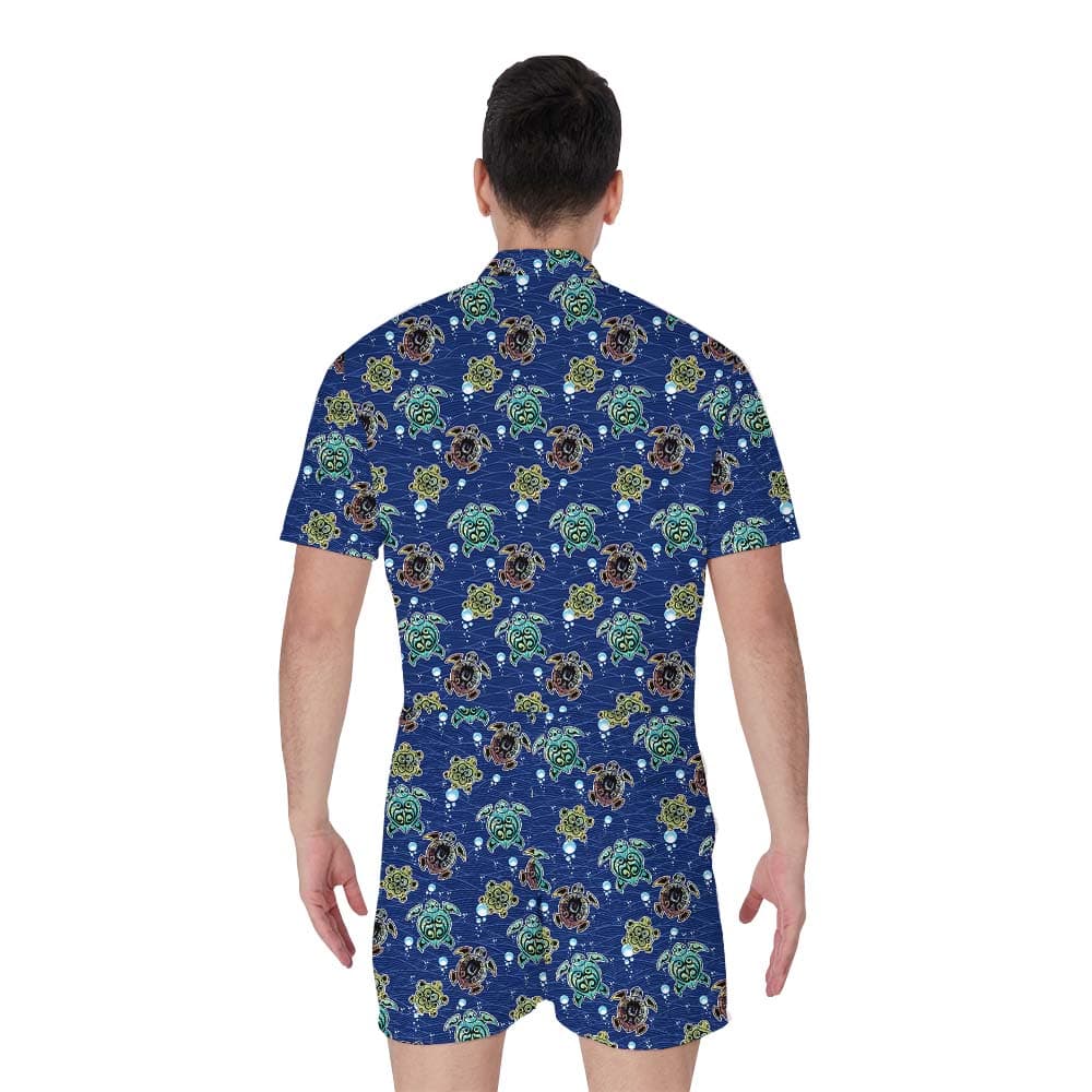 Turtle Bubble Male Hawaiian Romper2