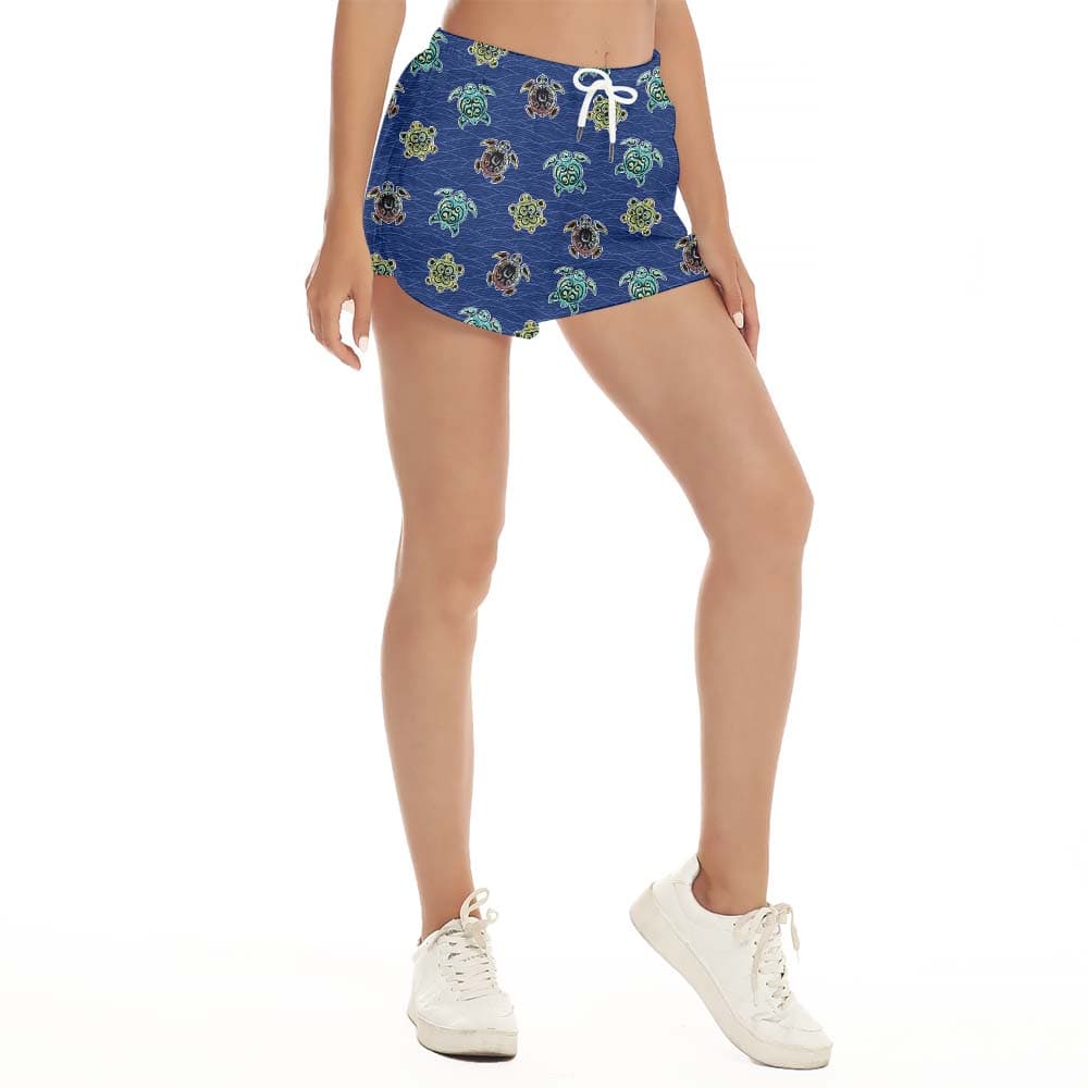 Turtle Navy Women’s Beach Shorts2