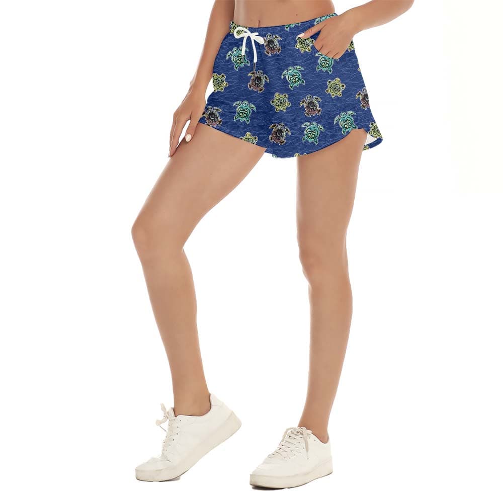 Turtle Navy Women’s Beach Shorts3