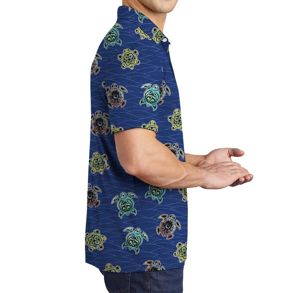 Turtle Ocean Men’s Polo Shirt 4