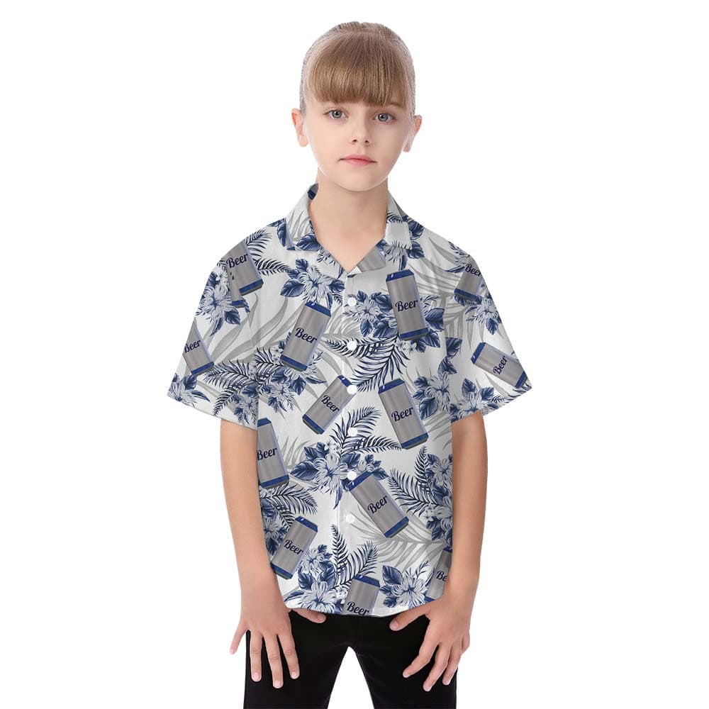 Beer girl hawaiian shirt
