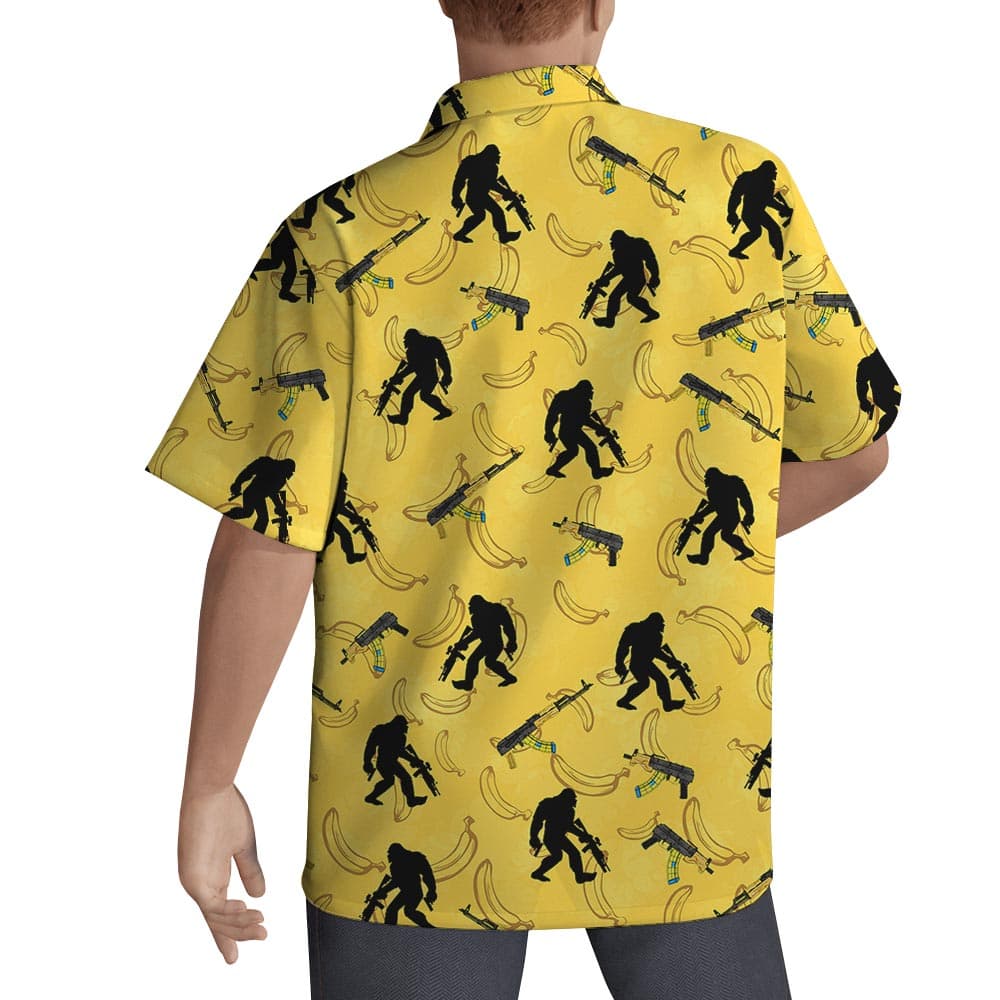 Bigfoot 3- Men’s Hawaiian Shirt_back