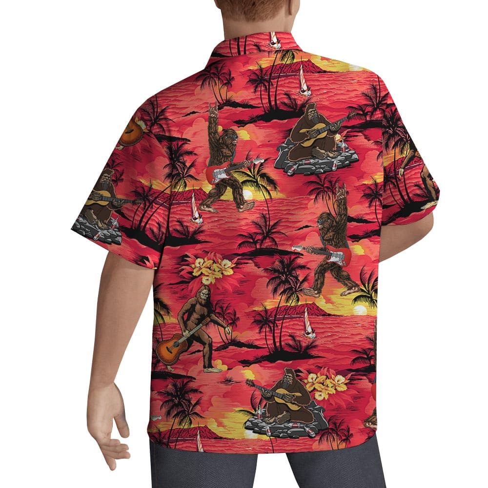 Bigfoot 3- Men’s Hawaiian Shirt_back