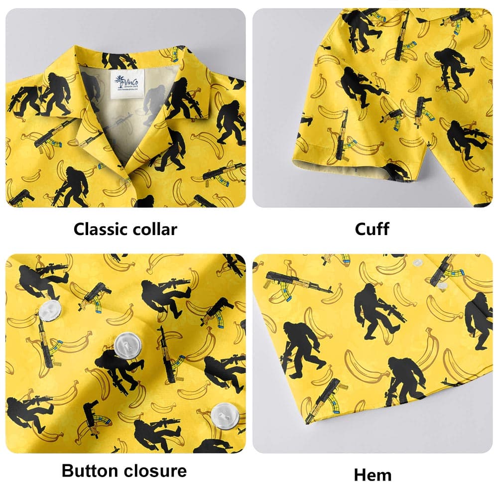 Bigfoot 5- Hawaiian shirt details