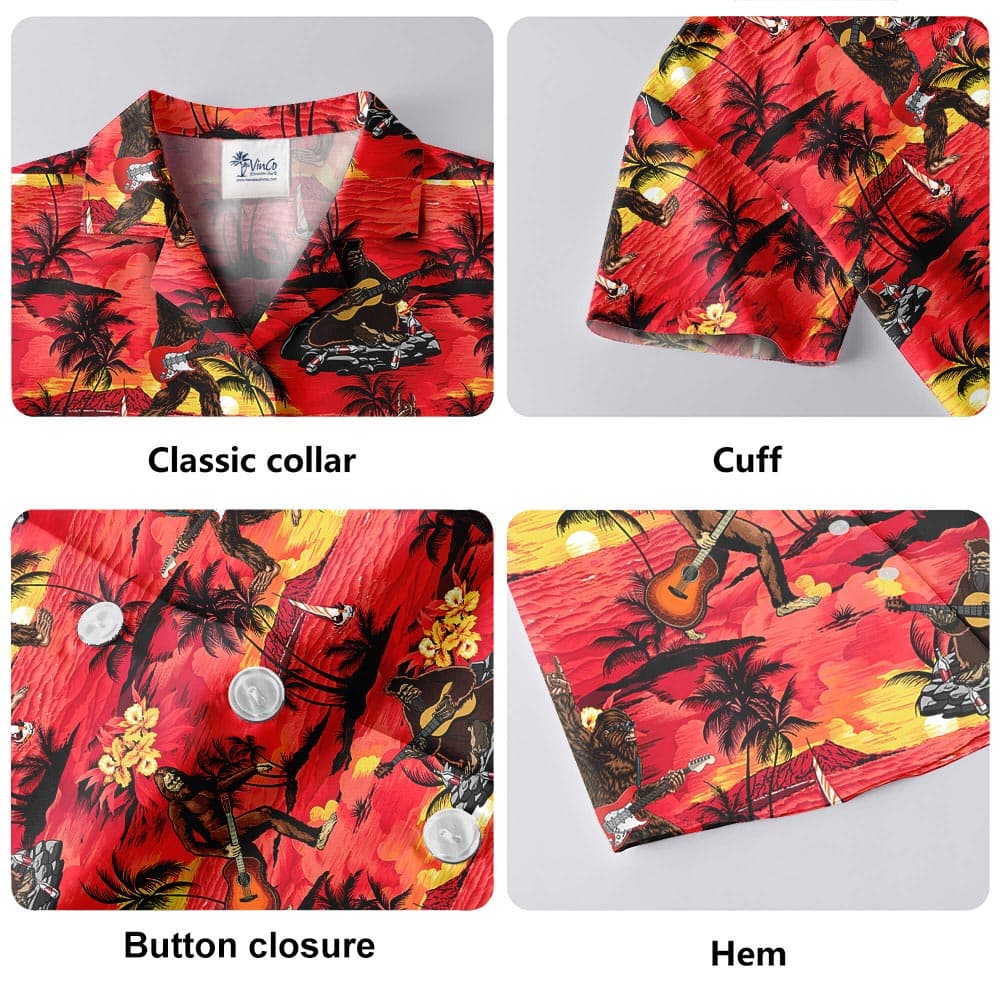 Bigfoot 5- Hawaiian shirt details