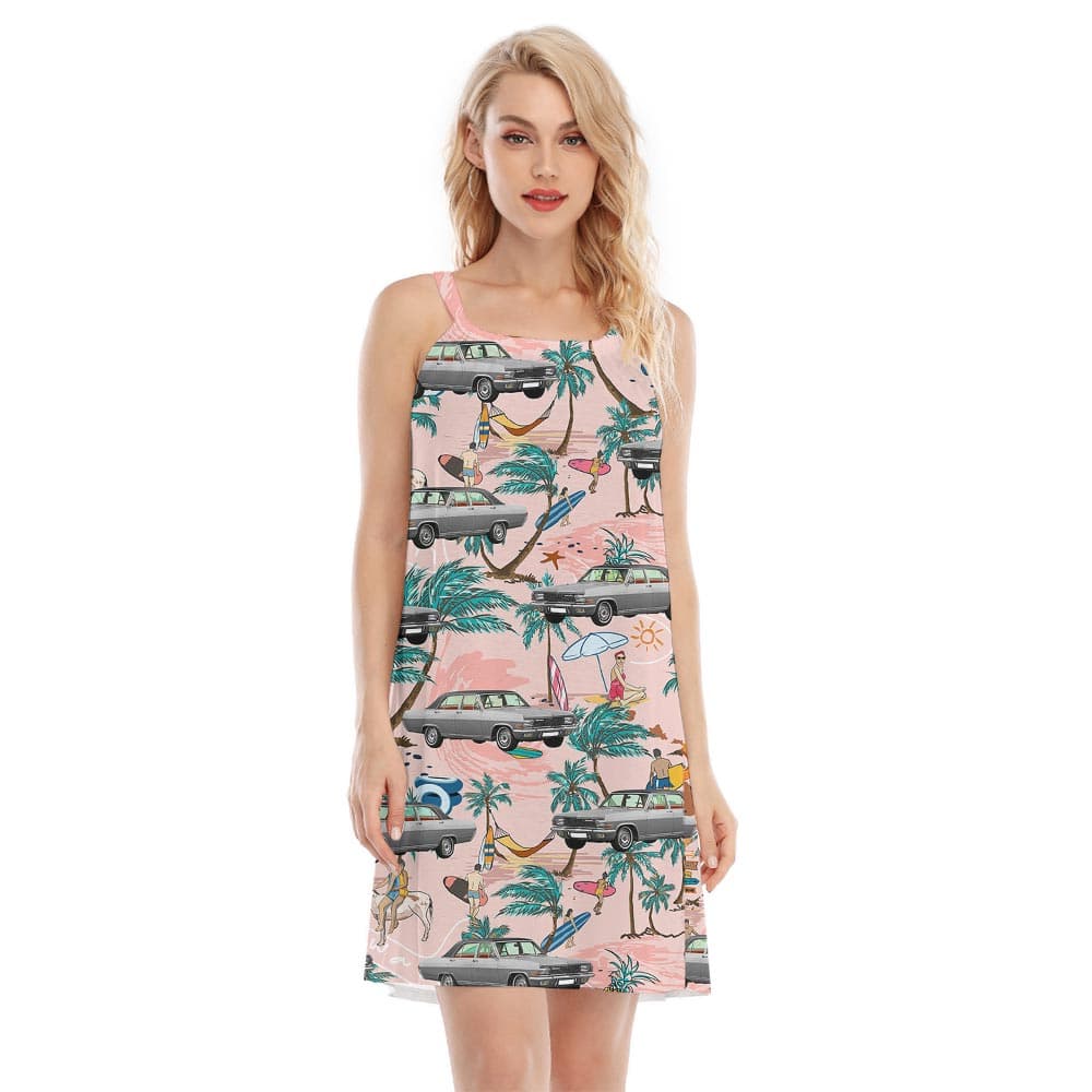 Loving Summer Car Hawaiian Cami Dress