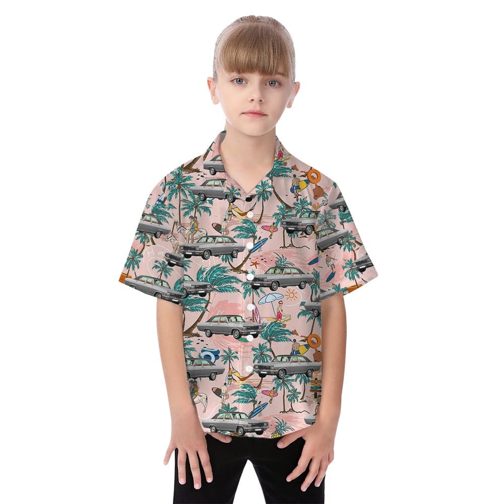 Car girl hawaiian shirt