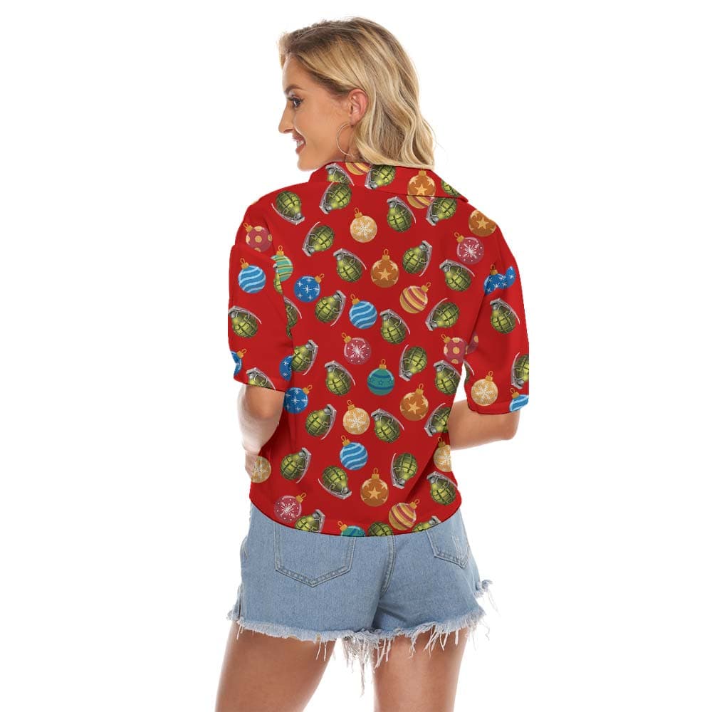 Christmas 6- Women’s crop top Back