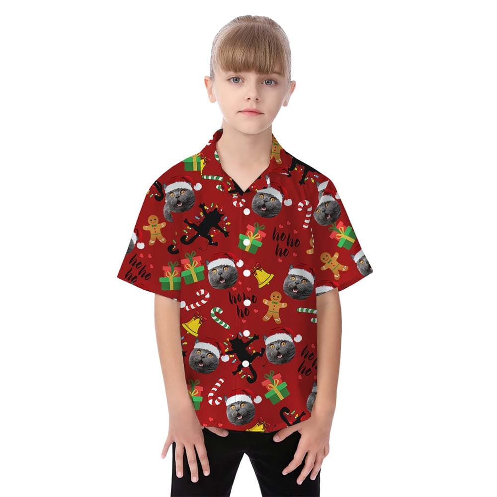 Christmas girl hawaiian shirt
