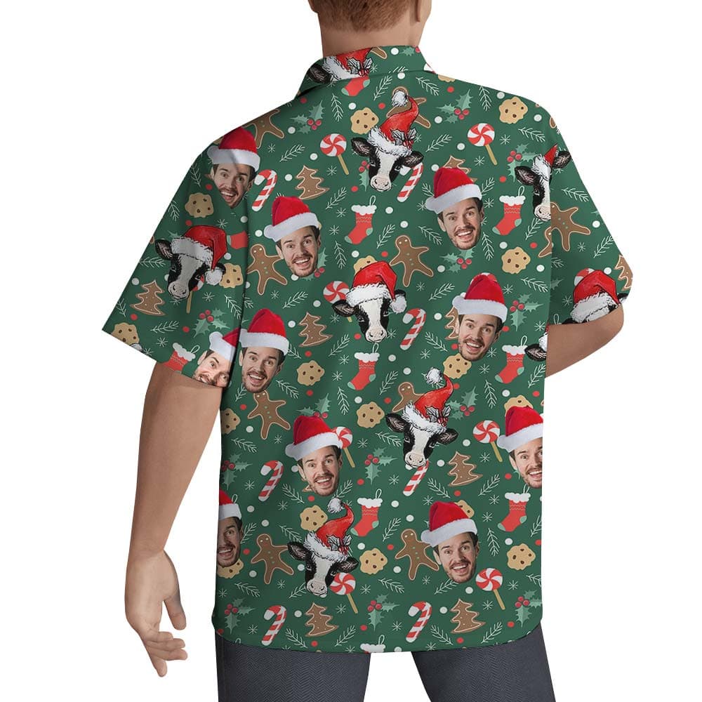 Cow 1- Men’s Hawaiian Shirt_back