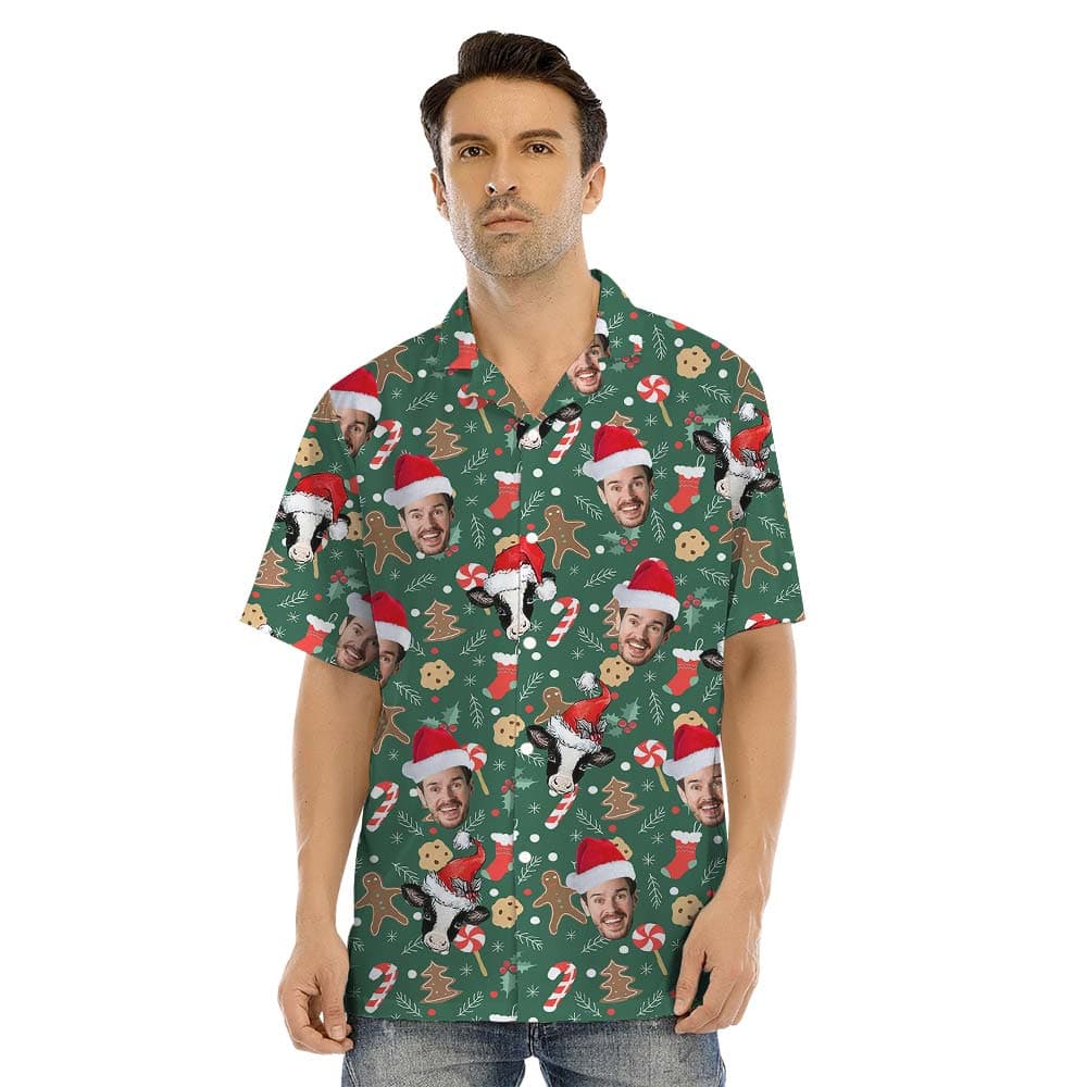 Cow man hawaiian shirt