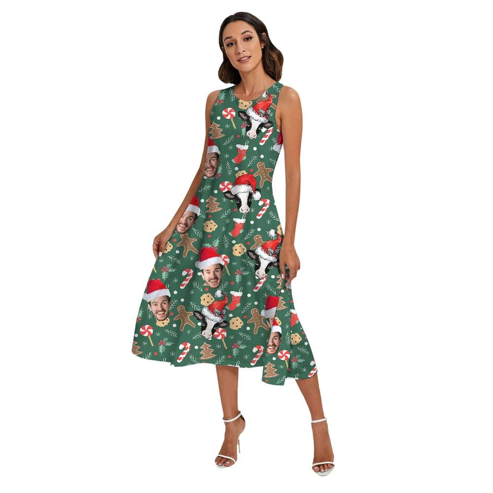 Cow woman dress