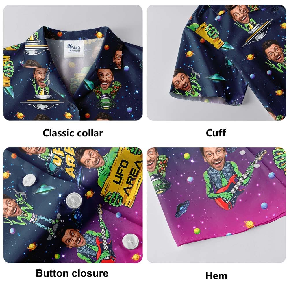 Custom Face Aliens Hawaiian Shirt5