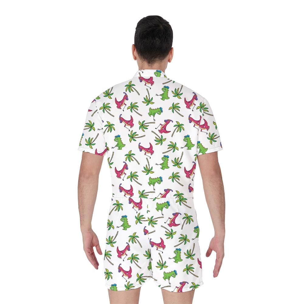 Dinosaur 4- Men’s romper_back